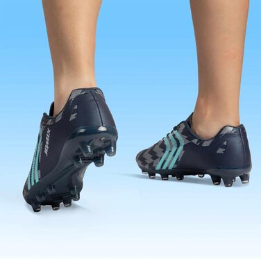 Футбольні бутси чоловічі JOMIX FG – легкі, з антиковзаючою підошвою та міцним синтетичним верхом (42 EU, Navy)