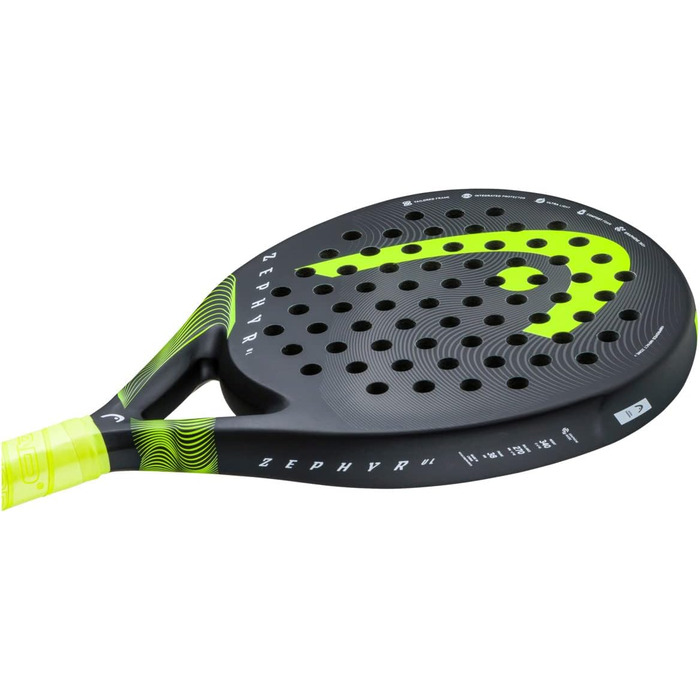 Плечевий ракетка для падел-тенісу HEAD Zephyr UL 2023 (чорний/жовтий), унісекс, для дорослих