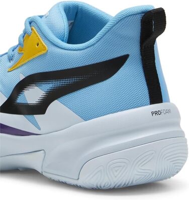 Баскетбольні кросівки PUMA Genetics для чоловіків, білий-електрик лайм, розмір 43 EU / 44.5 EU, блакитний, крижаний блакитний