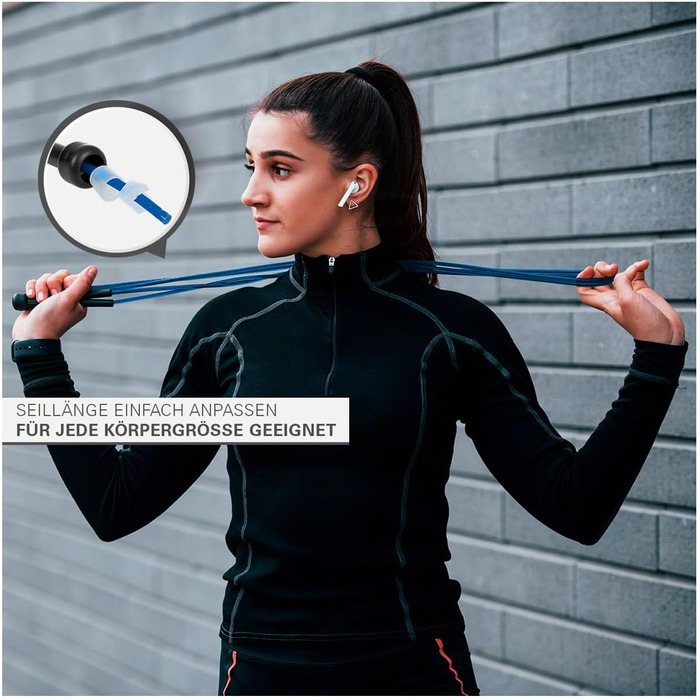 Скакалка для HIIT, боксу, MMA, фітнесу, кросфіту, 300 см, зелена