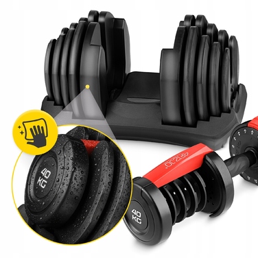 Регульовані чавунні гантелі 4FIZJO 1 x 40 кг