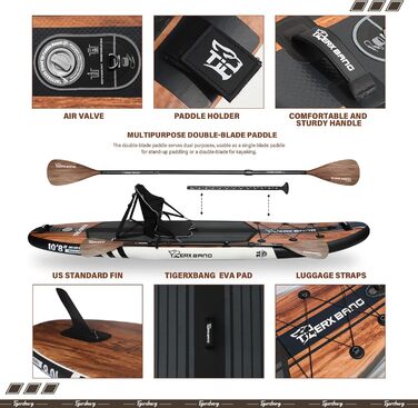 SUP-дошка TIGERXBANG надувна 10'8