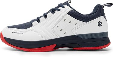 Тенісні кросівки FitVille для чоловіків, широкі, спортивні, дихаючі, для бадмінтону, фітнесу, зручні, снікерси, розмір 40-49, темно-синій, білий, X-широкі