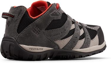 Дитячі трекінгові черевики Columbia Redmond Unisex, чорний/червоний (4 Big Kid)