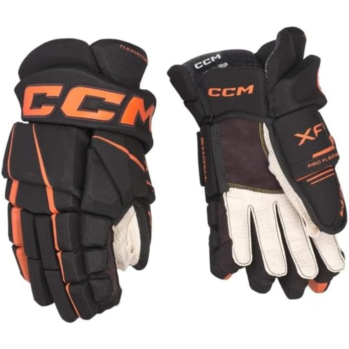 Хокейні рукавички CCM Tacks XF80 Junior для юніорів, чорні