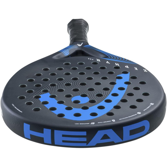 Падельна ракетка HEAD Zephyr Pro 2023, чорна/синя