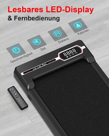 Walking Pad Laufpad - Біговий килимок для дому (Gehband Walkpad) чорного кольору