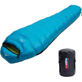 Сплячий мішок LMR Outdoor для кемпінгу, ультралегкий, з компресійним мішком (світло-блакитний)