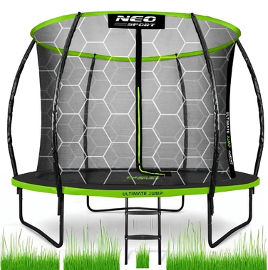Садовий батут Neo-Sport 8ft/252см з внутрішньою захисною сіткою