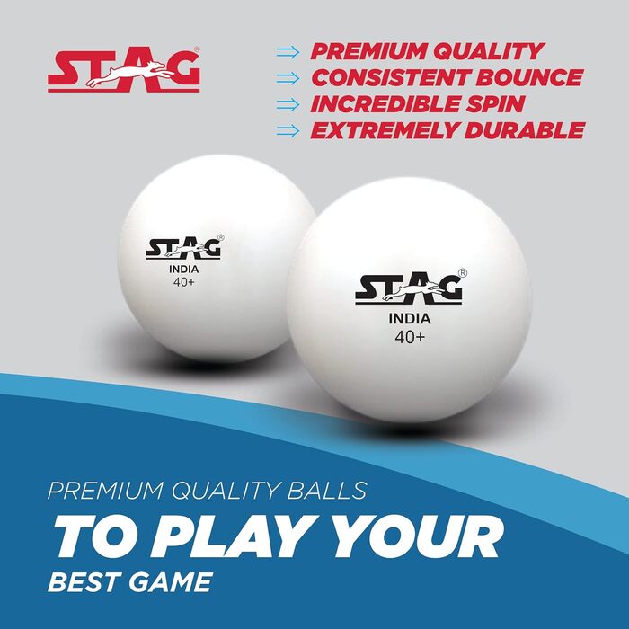 Набір для настільного тенісу Stag Professional | Дерев'яний, для початківців | ITTF Approved | Унісекс