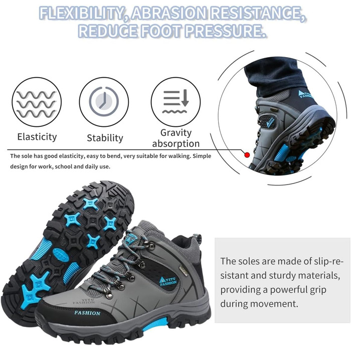 Черевики для хайкінгу чоловічі та жіночі, водонепроникні, туристичні черевики, outdoor взуття, зручні, легкі, для кемпінгу, зелені, 39 EU