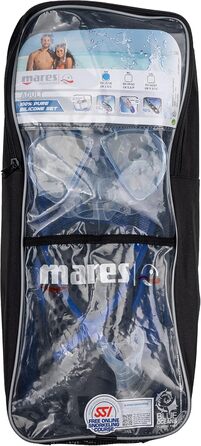 Набір для снорклінгу Mares X-One Marea M/L: маска, трубка, ласти, синій, для дорослих