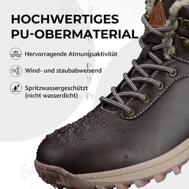 Зимові черевики Mishansha для жінок та чоловіків, теплі, водонепроникні, для ходьби, розмір 36-48, колір коричневий