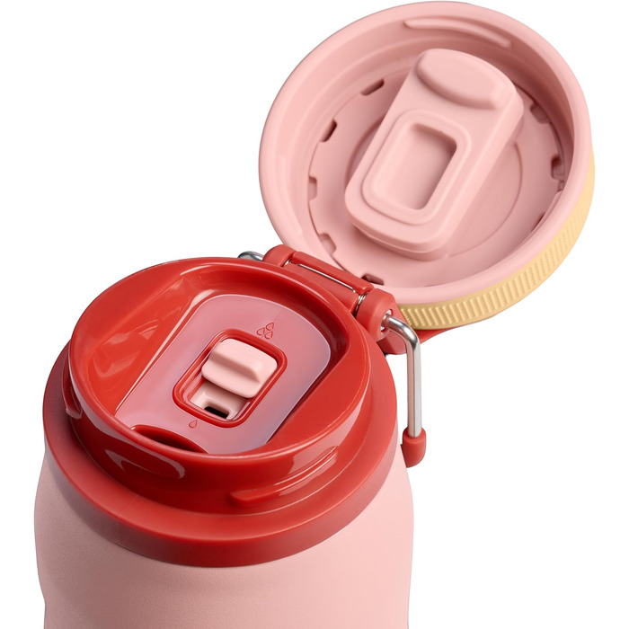 Термопляшка STANLEY 1913 IceFlow Bottle Twist Flip 0.47L, Peach Rose — вакуумна пляшка для напоїв