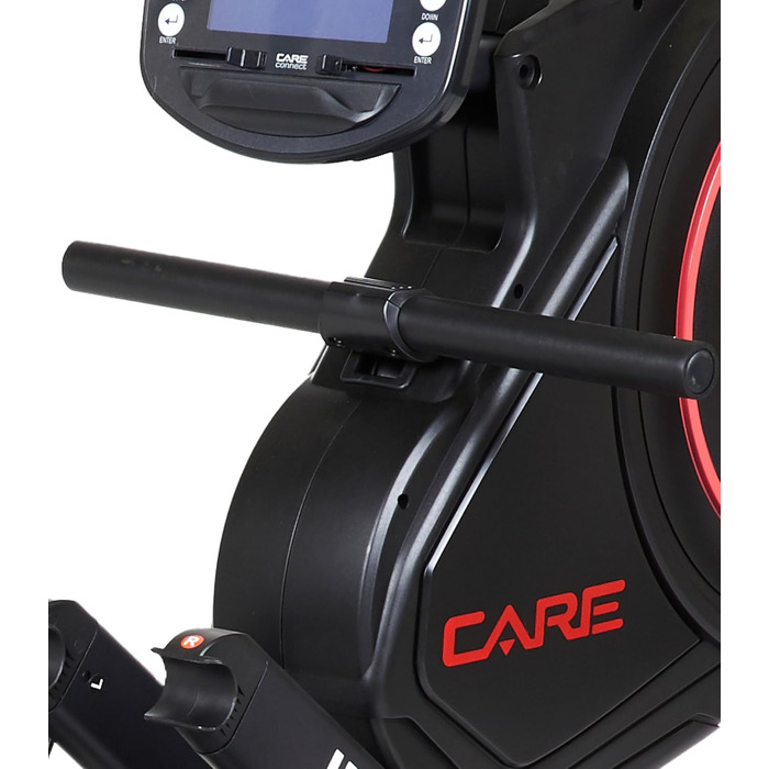 Гребний тренажер Care Fitness Jet 600-2 Care Connect, чорний, складаний