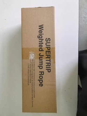 Стрибкове канат Supertrip Upgrade з вагою для дорослих, фітнес, 2-ге покоління, поворотні ручки на 360°, важке канат для тренування всього тіла, вага 1.45-1.54 кг, довжина 2.97 м