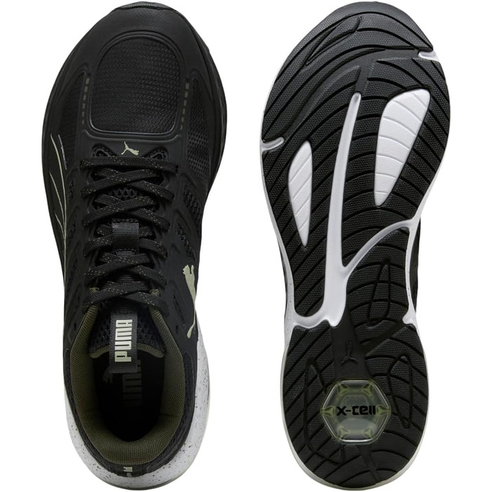 Кросівки PUMA X-Cell Lightspeed для чоловіків, 43 EU, чорний, оливковий, армійський, Puma