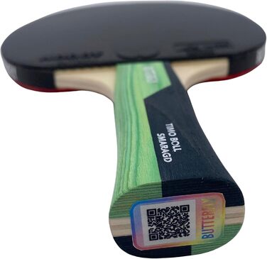 Настільна ракетка Butterfly 85018 Timo Boll Smaragd, чорна/зелена, стандарт