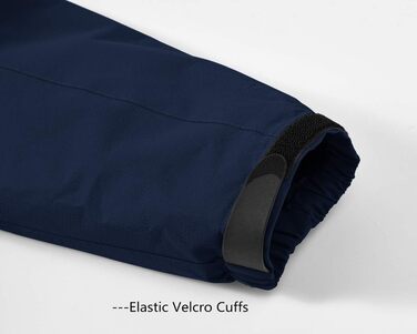 Чоловіча тепла куртка для сноуборду та гірськолижного спорту: флісова, зимова, вітрозахисна, для хайкінгу та активного відпочинку з капюшоном (XL, темно-синій)