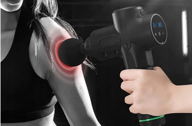 Ручний бездротовий вібраційний масажер для м'язів (перкусійний пістолет) E069