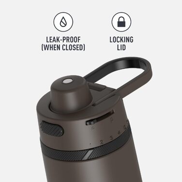 Термос-пляшка THERMOS ALTA, нержавіюча сталь, 680 мл, чорна