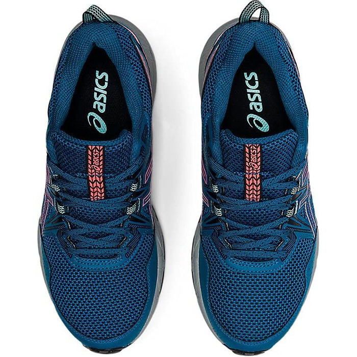 Жіночі кросівки для бігу ASICS Gel-Venture 8, 37.5 EU, кольори Deep Sea Teal та Blazing Coral