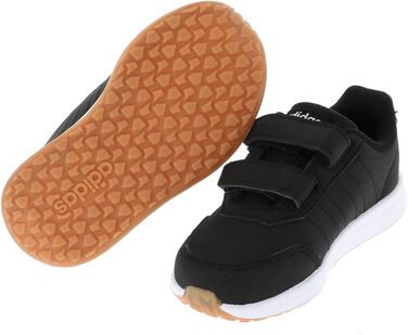 Дитячі кросівки Adidas Vs Switch 2 K для бігу (18 EU, чорний/білий/гірчичний)