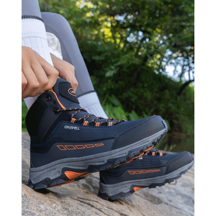 Туфлі для хайкінгу (ходьби) чоловічі/жіночі, водонепроникні, легкі, 37-46 EU, блакитні, середньої висоти