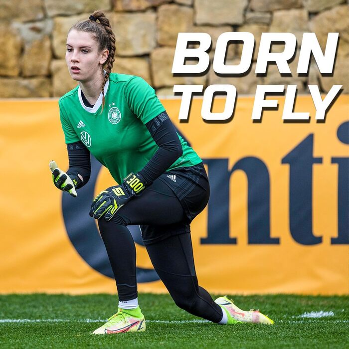 Воротарські рукавички GRIPMODE Torwarthandschuhe Herren Ultra Hybrid 2.0 - ультралегкі рукавички з подовженою зоною захвату та латексним покриттям Griptec® для футболу, розмір 7-11