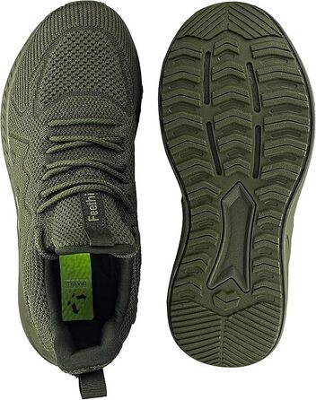 Кросівки Feethit для чоловіків: спортивні, для бігу, тенісу, фітнесу, повсякденного носіння. Легкі, дихаючі, зелені, розмір 40 EU