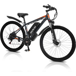 Електровелосипед GUNAI для чоловіків, гірський e-bike з ручкою газу, дисковими гальмами, дозволений для доріг