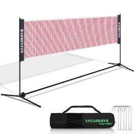 Мережа волейбольна / бадмінтонна з регульованою висотою, складана, для вулиці, з сумкою 310 см