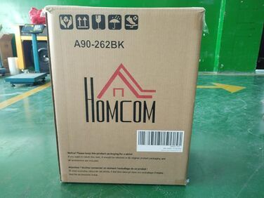 Міні степпер HOMCOM для дому, протиковзкий апарат Up-Down з LCD-дисплеєм, велика педаль, сталь, чорний