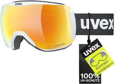 Увекс Скі-маска Downhill 2100 CV Біла Матова/Помаранчево-Зелена (1 шт.)