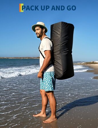 Надувне SUP дошка Stand Up Paddle Board 10.6ft з аксесуарами, антиковзаюче EVA покриття, легка сумка, насос, для підлітків та дорослих (Sunset Chevron)