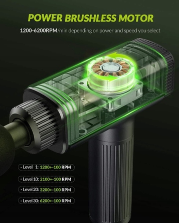 Перкусійний масажер Medatech M703 Massage Gun — масажер для спини та всього тіла