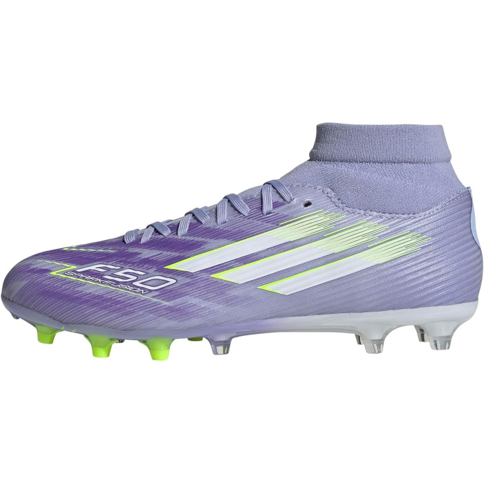 Жіночі футбольні бутси adidas F50 Sparkfusion League Firm Ground, Violet Tone/Lucid Lemon/Purple Rush, розмір 36 EU