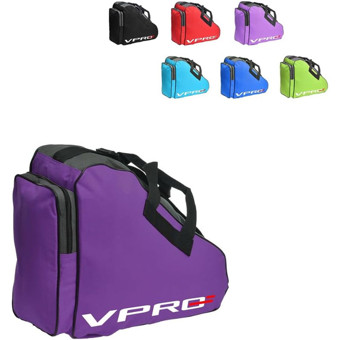Сумка для ковзанів VPRO: для фігурного катання, роликів, інлайнів (фіолетова)