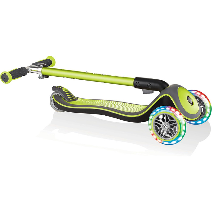Дитячий самокат GLOBBER Elite Roller, 3-колісний, світлодіодні колеса, регульована висота, для дітей від 3 років, 120/80 мм, підшипники ABEC 5