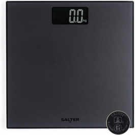 Електронна вага для ванної Salter Frosted Matt, 180 кг, LCD дисплей, точне вимірювання, батарейка в комплекті