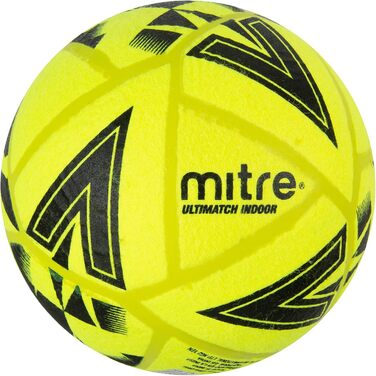 М'яч для футзалу Mitre Ultimatch, зал, розмір 5, жовто-чорний