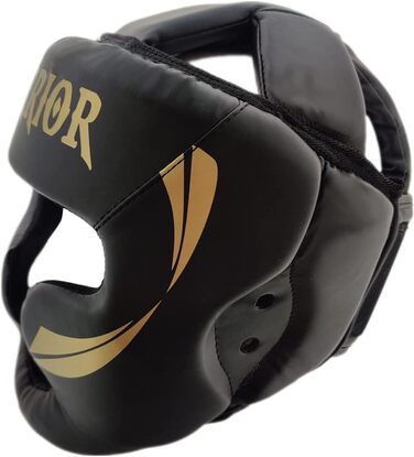Боксерський шолом з повним захистом Parazigomi для MMA, Муай-Тай, кікбоксингу, карате, розмір S, чорний