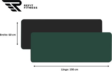 Йога мат GeckoGrip Sensi-Plus TPE 190x60x0.6 см з ремінком. Нековзна, без шкідливих речовин. Підходить для фітнесу та гімнастики