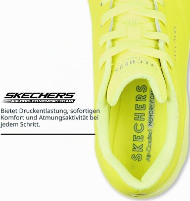 Кросівки жіночі Skechers UNO 73667/NORG жовті, розмір 39 EU - оригінальні та зручні
