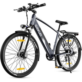 Електровелосипед Qekud 36В 12,5Аг, міський та гірський e-bike з LCD-дисплеєм, акумулятором Li-Ion, запас ходу до 100 км, EU-конформний, з додатком