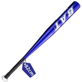 Бейсбольна бита 82 см (32 дюйми), алюмінієва з неслизькою ручкою, блакитна. Підходить для бейсболу та самозахисту