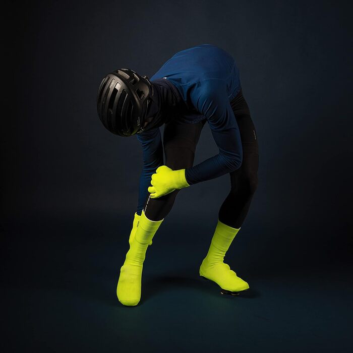 Велосипедні рукавички GripGrab водонепроникні термо, жовті Hi-Vis (M/L)