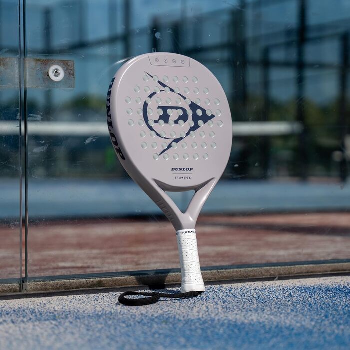 Падeль ракетка Dunlop Lumina - Amazon Exclusive, Графітовий фрейм, Ядро Pro Eva, 365г (Світло-сірий)