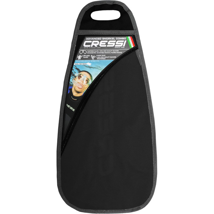 Маска для дайвінгу та снорклінгу Cressi Ocean, чорна