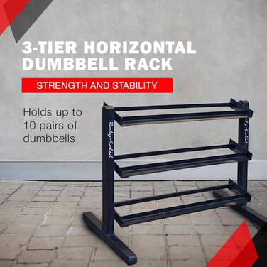 Стійка для гантелей Body-Solid GDR-363 універсальна, органайзер для гантелей, стелаж для гантелей, металевий, преміум-якість